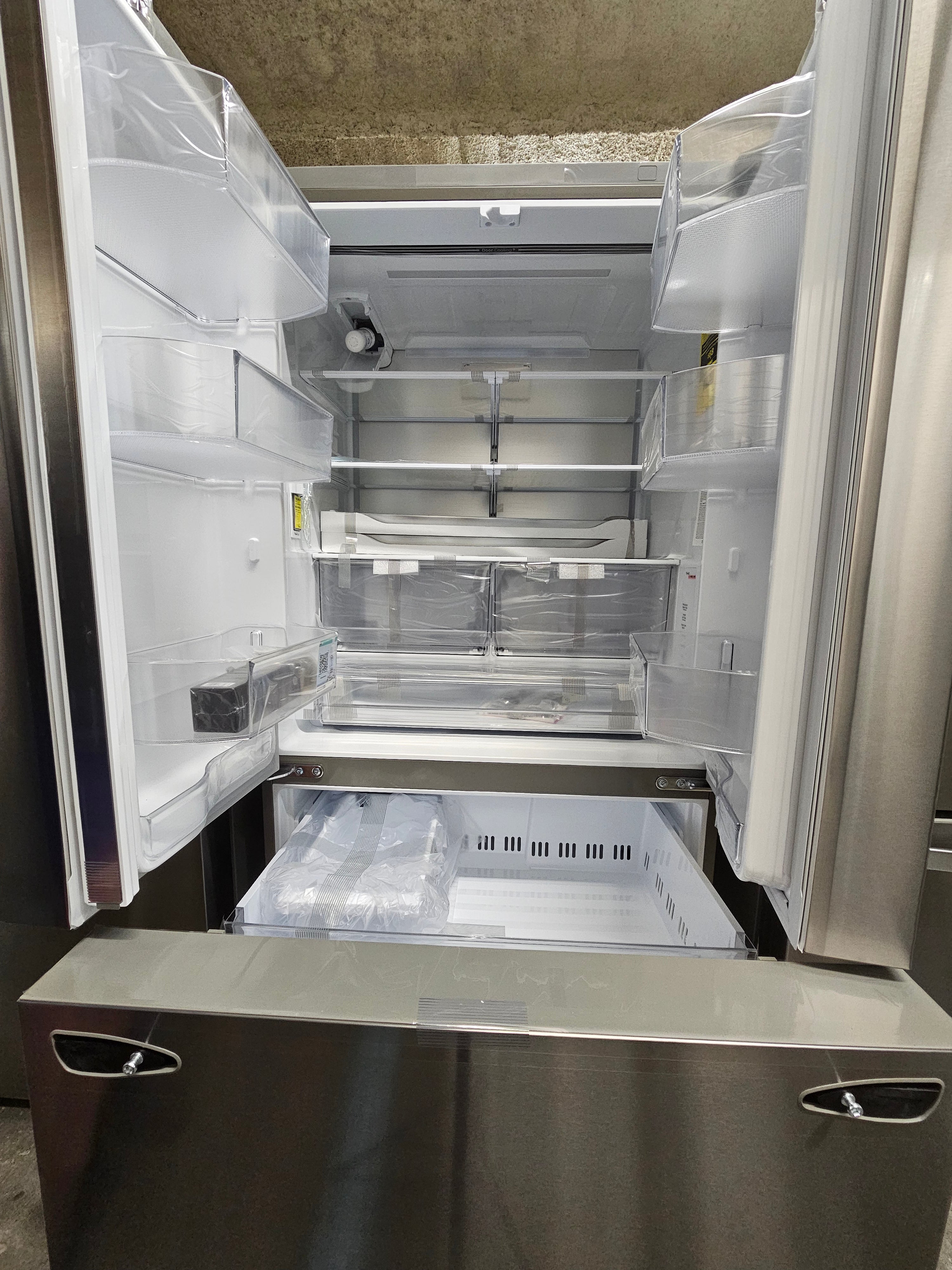 LG Counter-Depth MAX 26.5 Cu. Ft. French Door Smart Refrigerator with Internal Water Stainless Steel